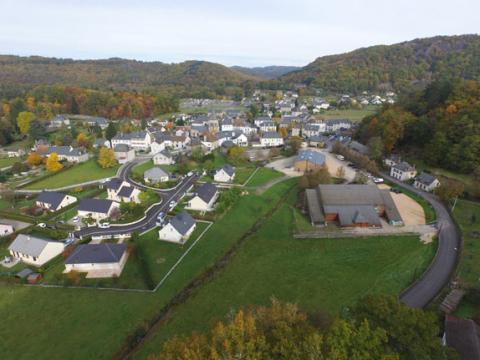 Vue de Champs sur Tarentaine par le drone Phantom